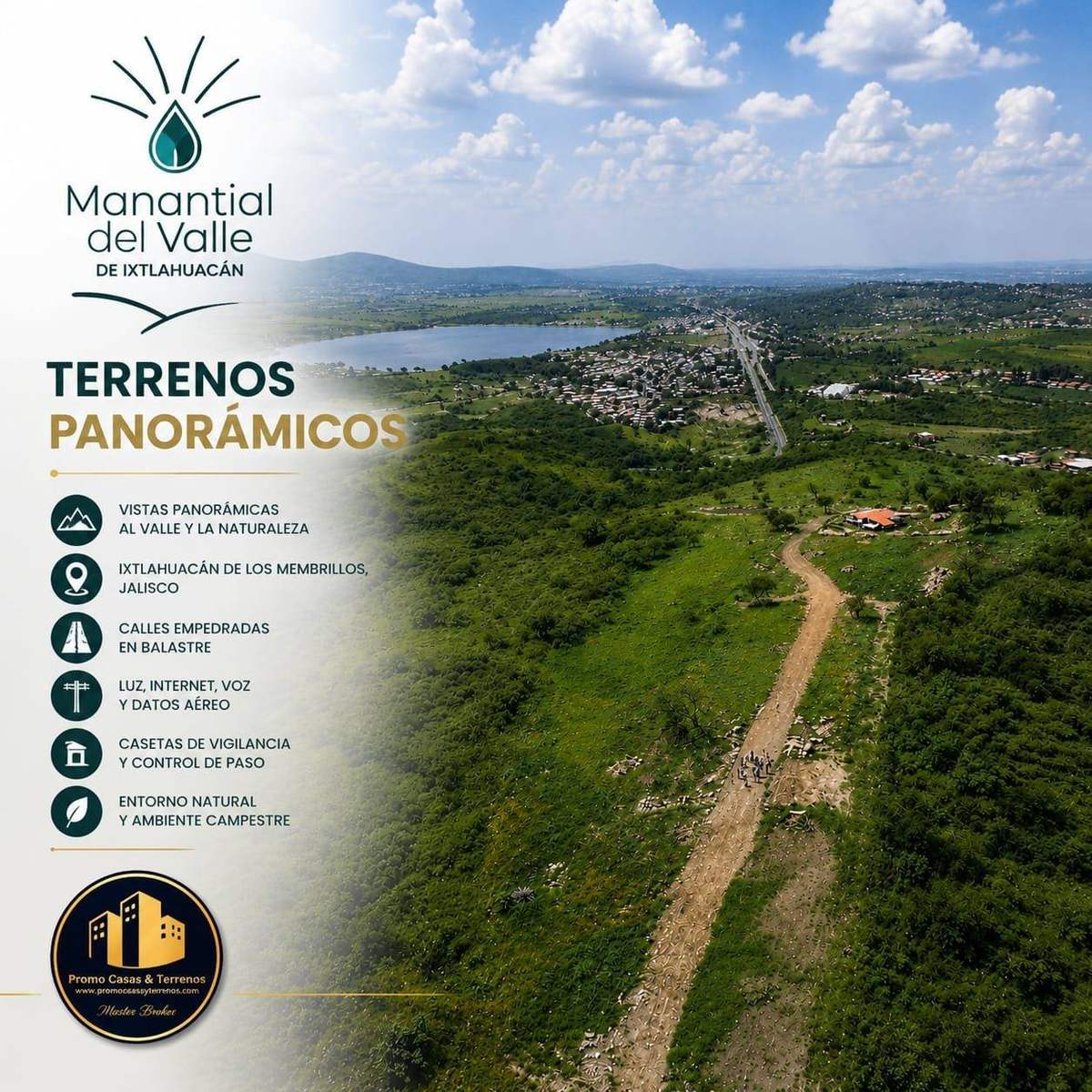 Vista aérea Manantial del Valle