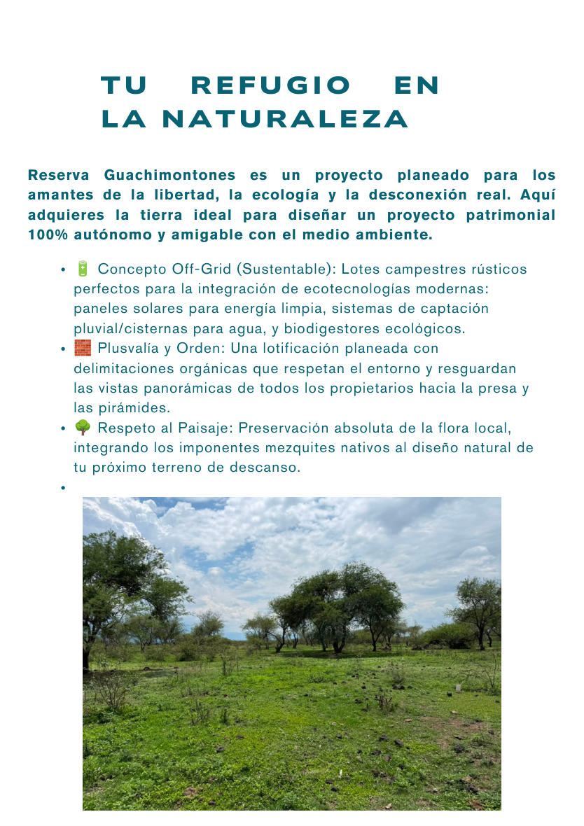 Tipos de lote en Reserva Guachimontones: canal, interior y parque
