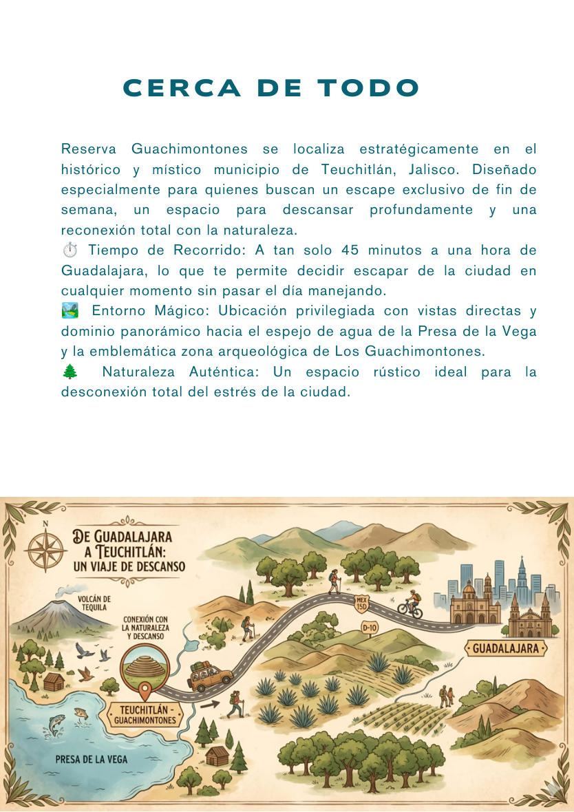 Ubicación de Reserva Guachimontones en Teuchitlán, Jalisco