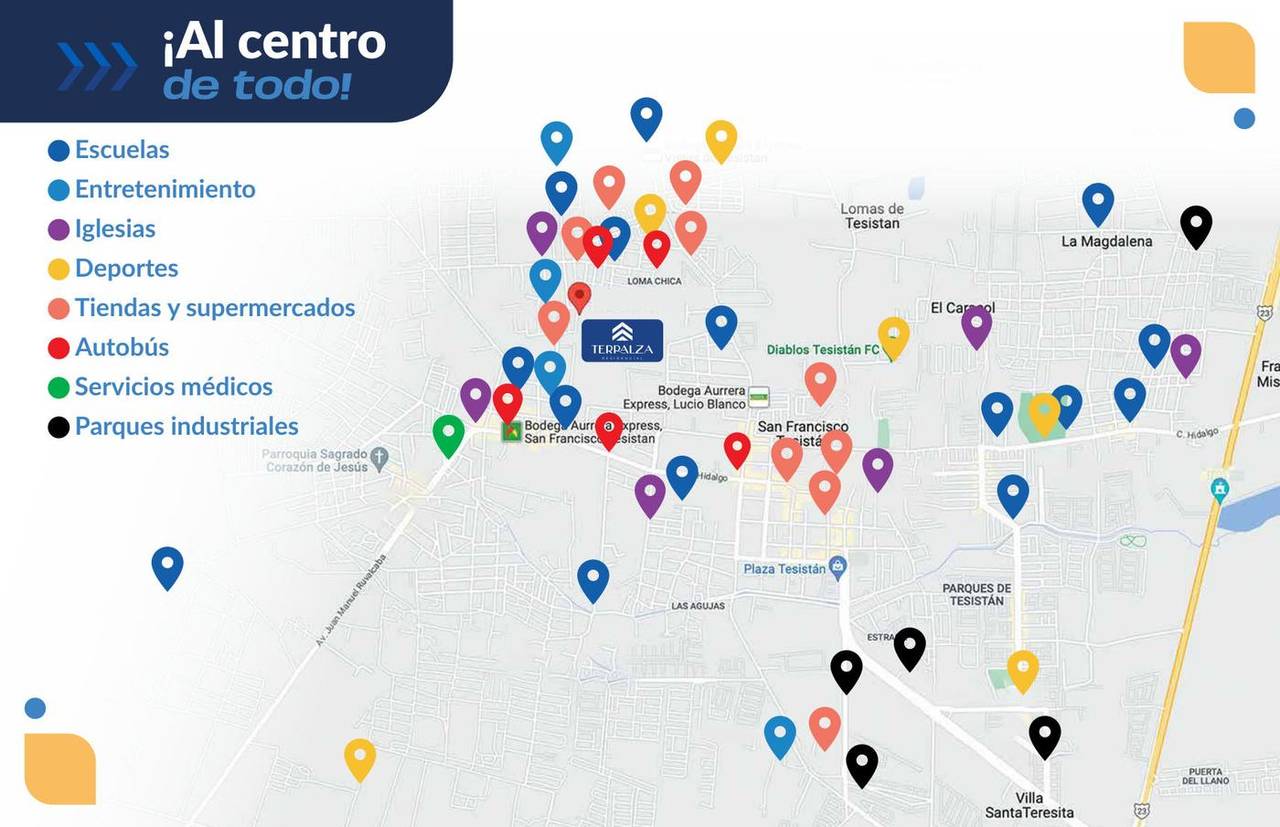 Amenidades Terralza: cancha, juegos, trote y asadores
