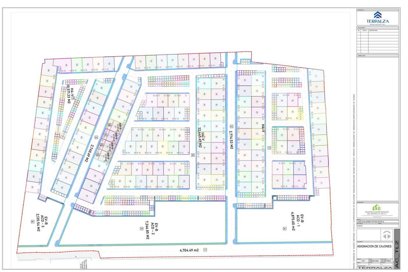 Asignación de cajones Terralza Residencial
