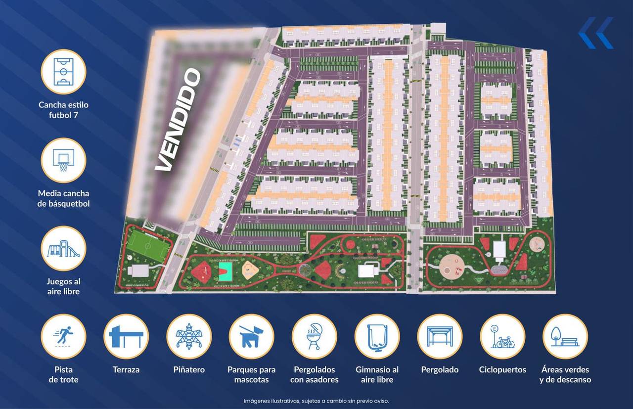 Parque y áreas verdes de Terralza Residencial
